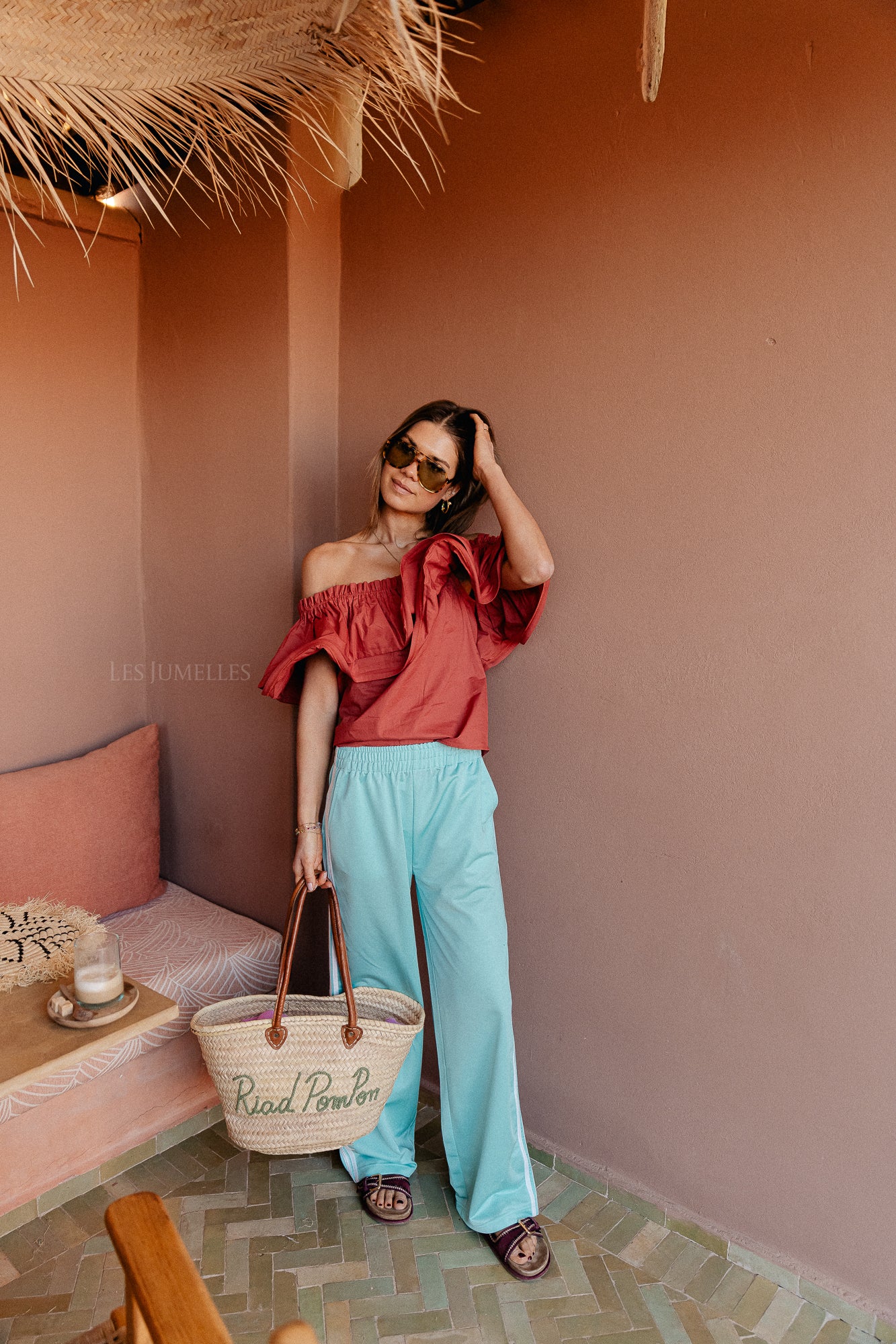 Rhea one shoulder top mahogany - Image 6