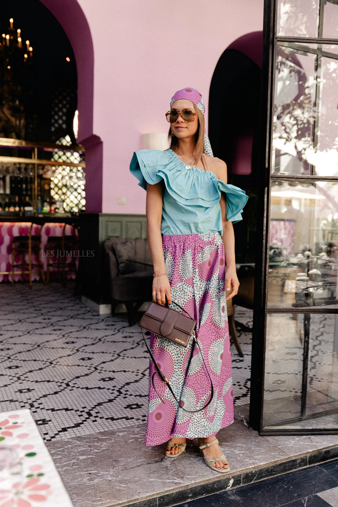 Rhea one shoulder top turquoise - Image 10