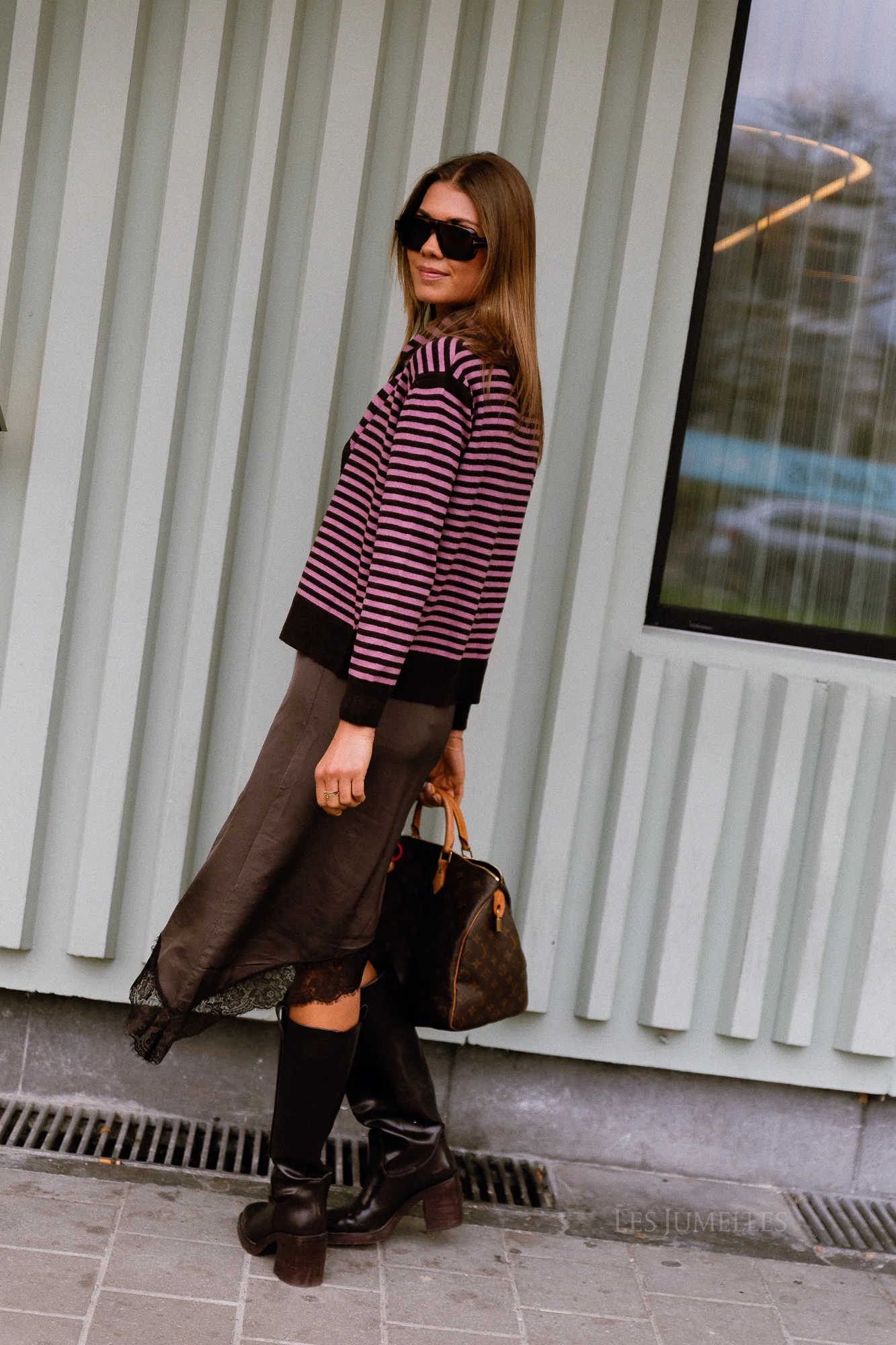 Scottie lace skirt chocolate brown - Image 4