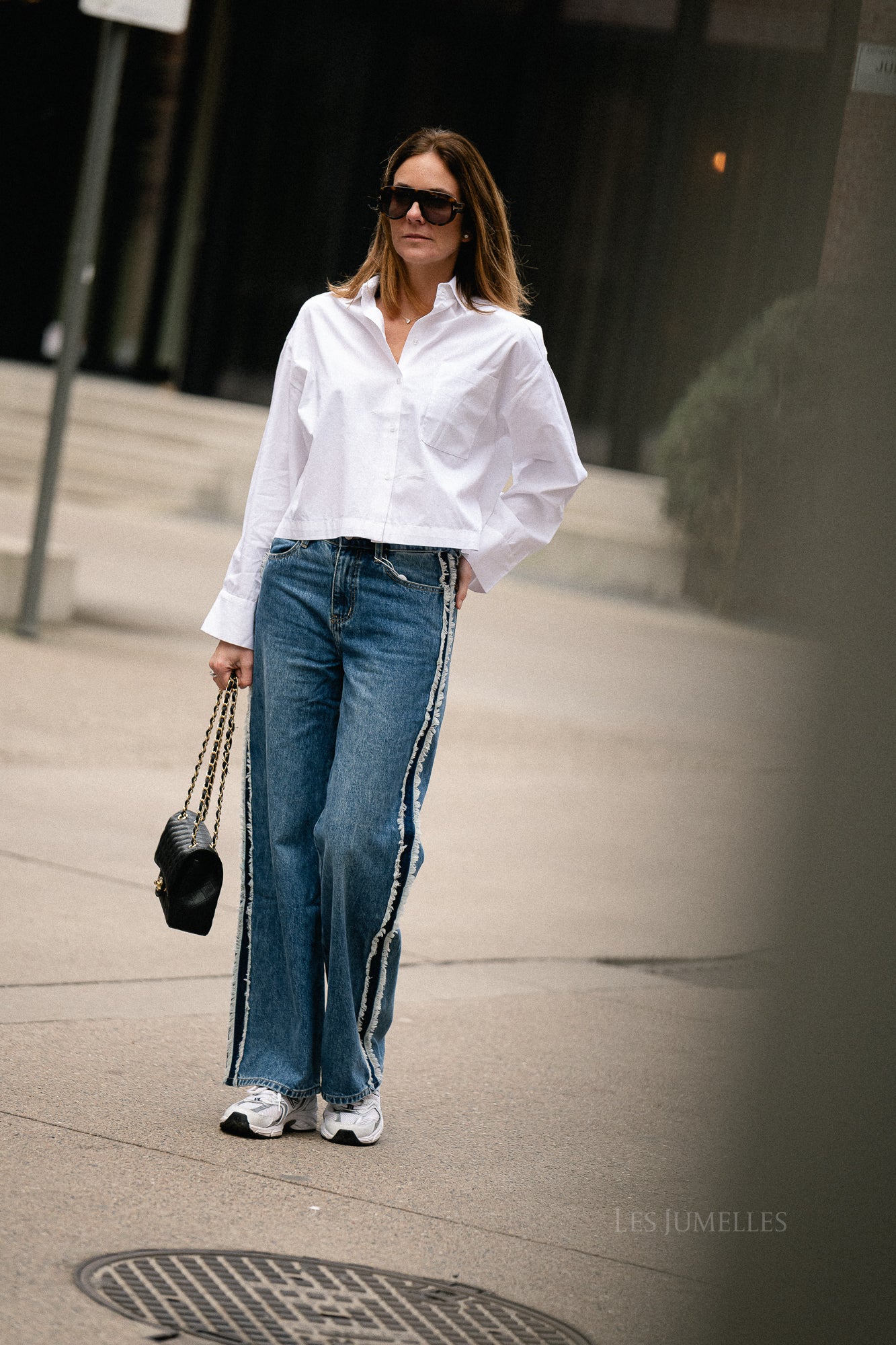 SLFAstha LS cropped boxy shirt white - Image 5