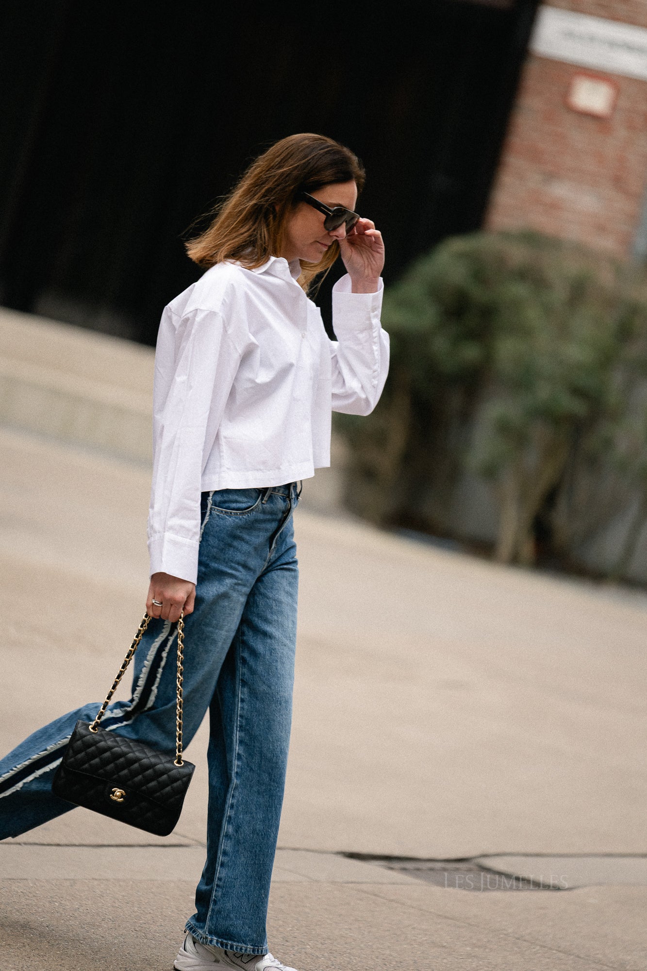 SLFAstha LS cropped boxy shirt white - Image 9